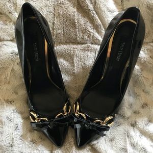 WHBM Gabrielle patent leather heels.